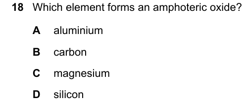 Past-paper question 0620/21 · October/November 2021 · Q18
