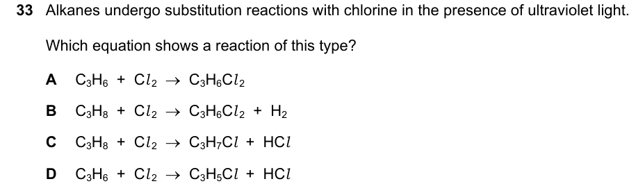 Past-paper question 0620/21 · October/November 2024 · Q33
