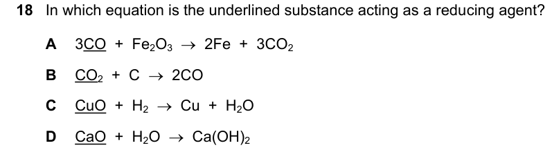Past-paper question 0620/22 · February/March 2023 · Q18