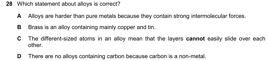 Past-paper question 0620/22 · February/March 2025 · Q28