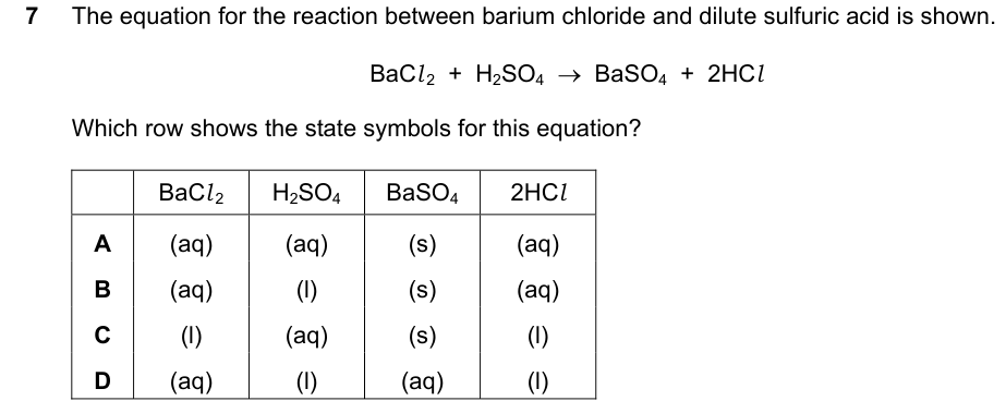 Past-paper question 0620/22 · May/June 2022 · Q7