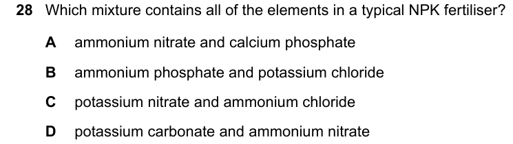 Past-paper question 0620/22 · October/November 2024 · Q28