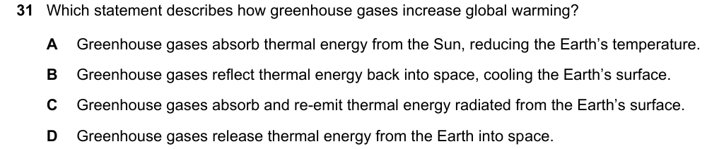 Past-paper question 0620/23 · May/June 2025 · Q31