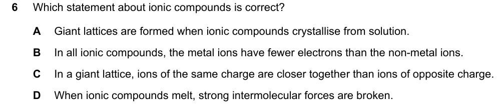 Past-paper question 0620/23 · May/June 2025 · Q6