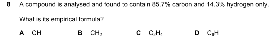 Past-paper question 0620/23 · May/June 2025 · Q8
