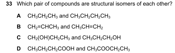 Past-paper question 0620/23 · October/November 2023 · Q33
