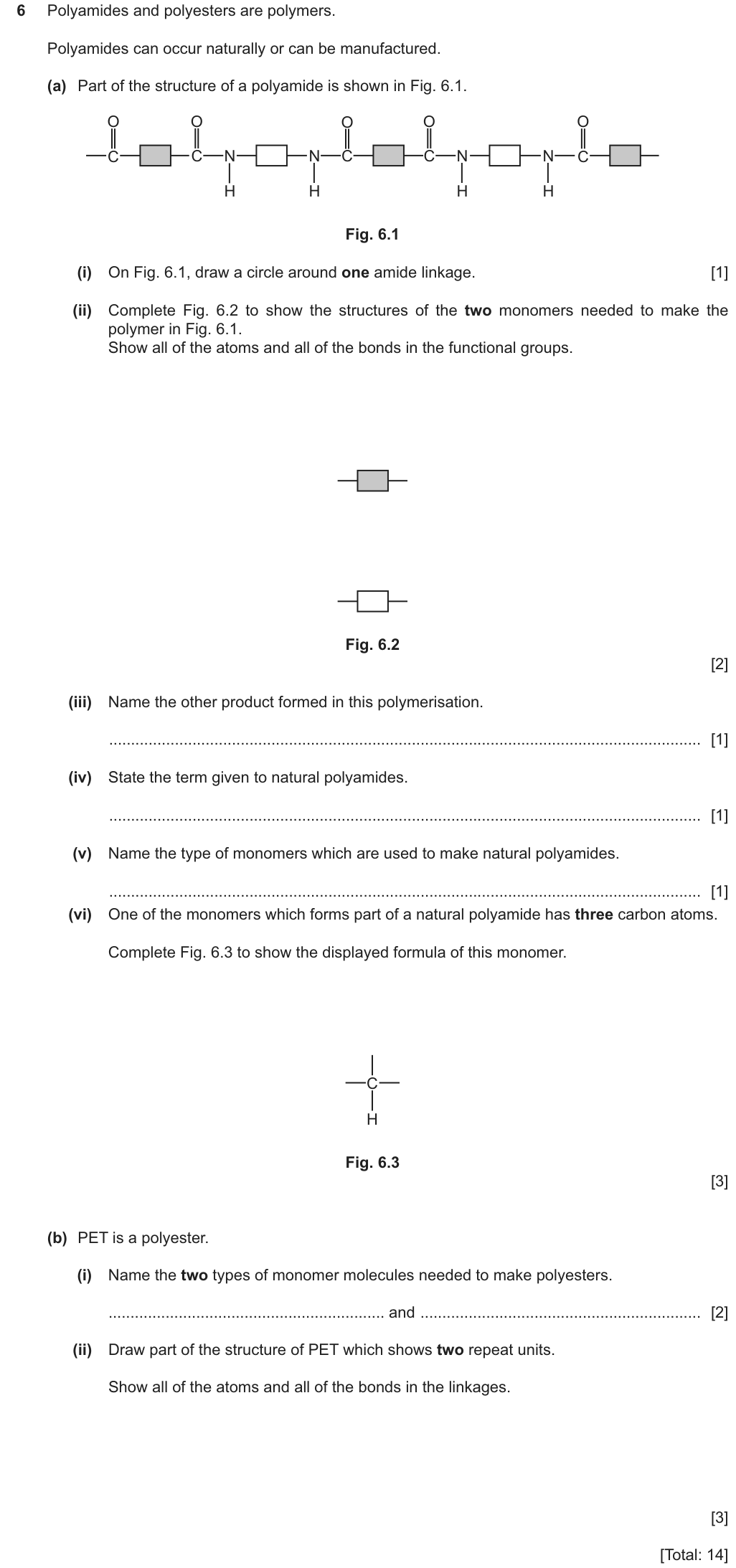 Past-paper question 0620/42 · October/November 2024 · Q6